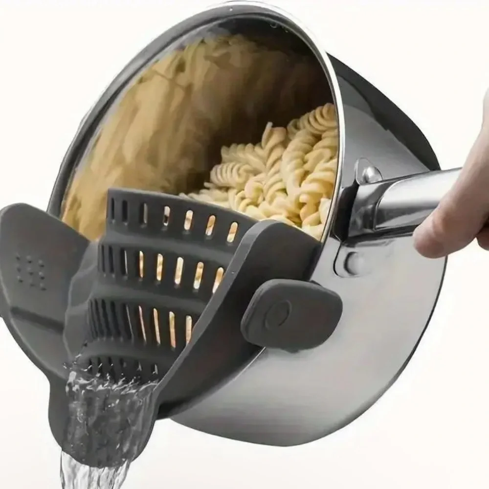 Silicone Strainer Clip For Pots Stainless Steel Finger Guard Kitchen Grater